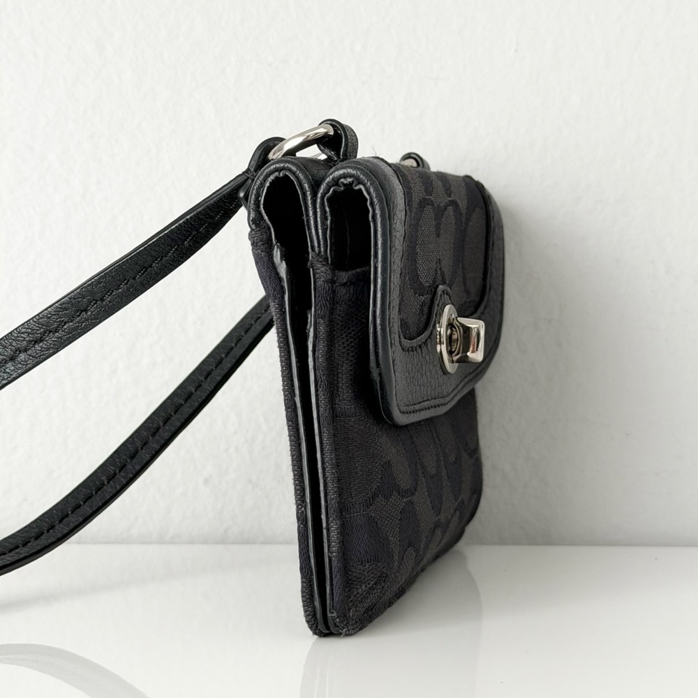 Vintage Coach Signature Turn-lock Wallet Crossbody - Picture 4 of 14